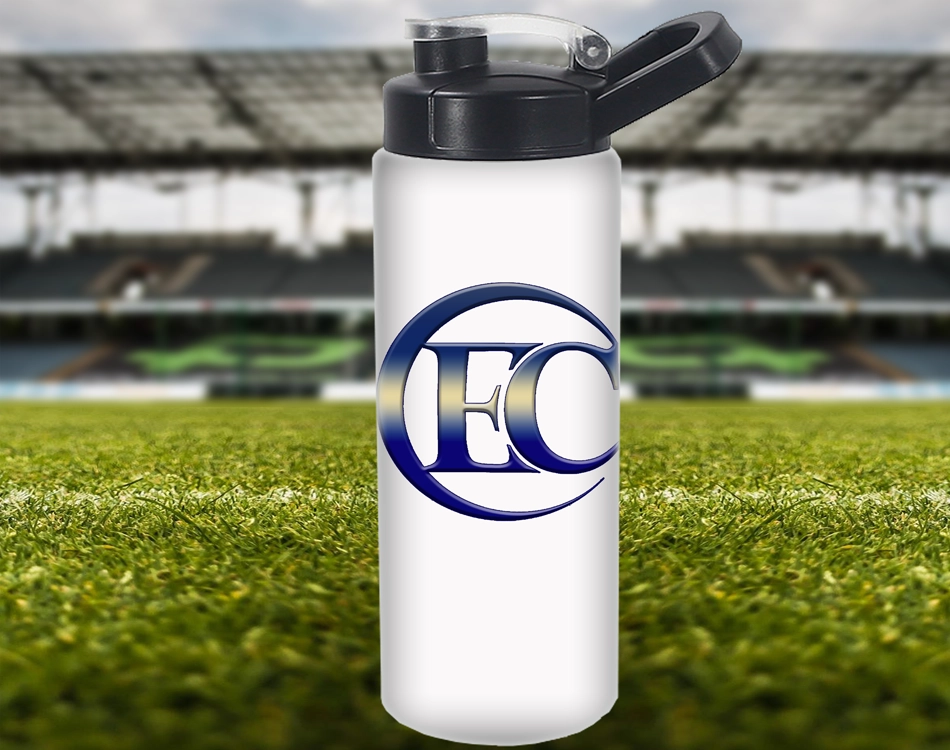 White Sublimation Water Bottle Mockup Water Bottle With Straw Mock