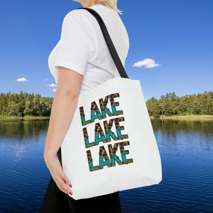 Leopard Print-Lake Lake Lake Tote Bag