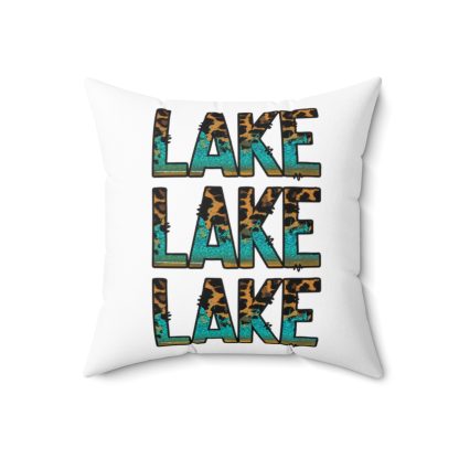 Lake-Spun Polyester Square Pillow