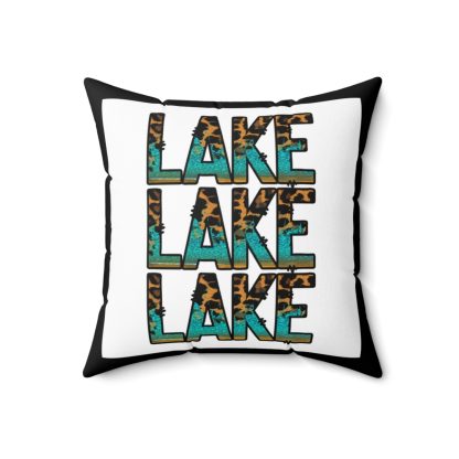 Lake-Spun Polyester Square Pillow