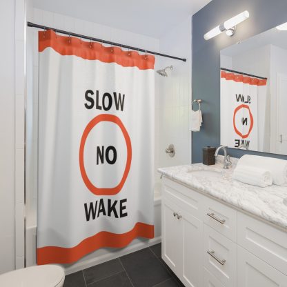 Lake Design- No Wake Shower Curtain