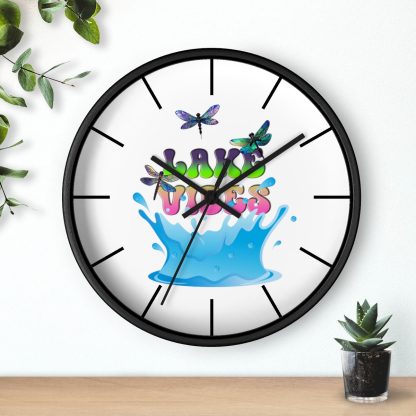 lake house accessories - lake vibes wall clock