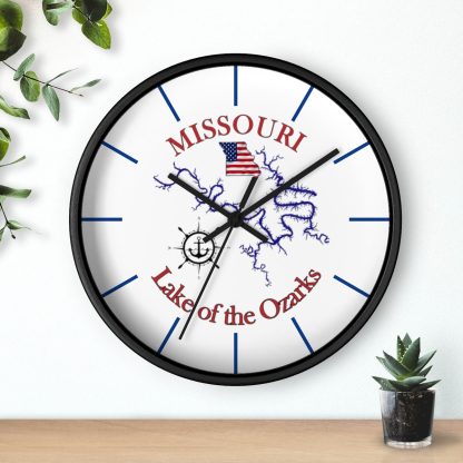 Lake Themed Accessories-Ozarks Missouri - Wall Clock