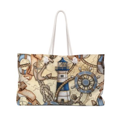 Beach Bag - Nautical Lighthouse Print