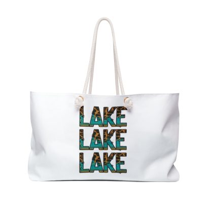 Beach Bag - Lake and Leopard Print