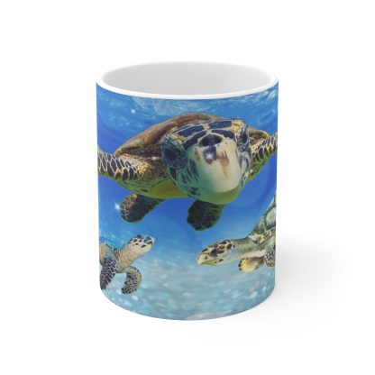 Ocean Theme - Sea Turtle - Coffee Mug 11oz