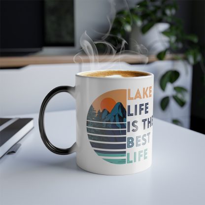 Lake Themed - Lake Life Color Changing Coffee Mug, 11oz